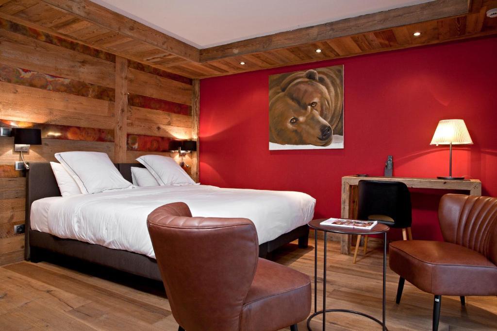 Chalet-Hotel La Marmotte, La Tapiaz & Spa, The Originals Relais Ле-Же Номер фото